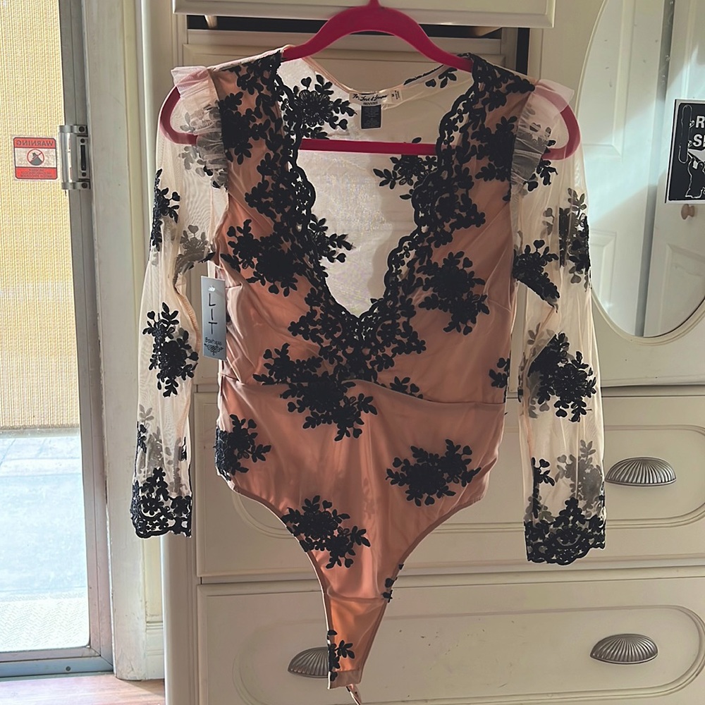 For Love and Lemons lace thong bodysuit